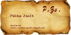 Pálka Zsolt névjegykártya
