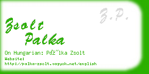 zsolt palka business card